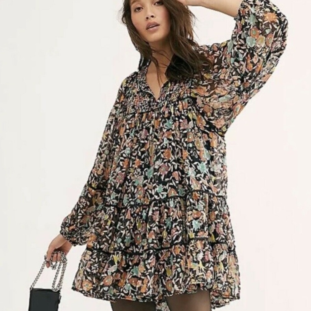 NWT Free People “Free Swinging Mini Dress” SZ XS